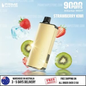 ALIBARBAR INGOT 9000 Puffs Strawberry Kiwi